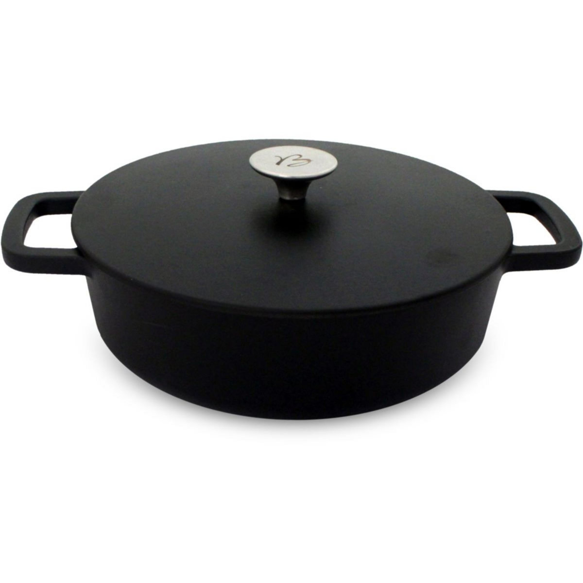 BAUMALU Cocotte 26 cm et couvercle 3.2L noir black