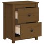 Voir la diapositive 5 : VIDAXL Table de chevet Marron miel 50x35x61,5 cm Bois de pin massif