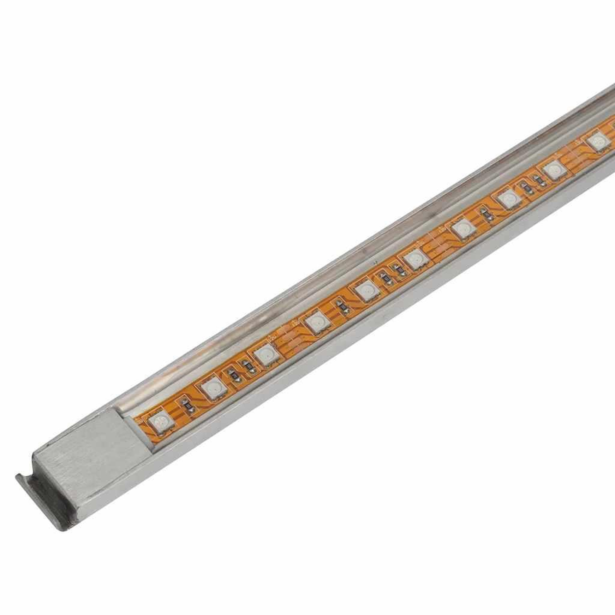 Voir la diapositive 5 : VIDAXL Lame d'eau rectangulaire a led 90 cm en acier inoxydable pour piscine