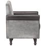 Voir la diapositive 3 : VIDAXL Chaise cabriolet noir cuir veritable et toile