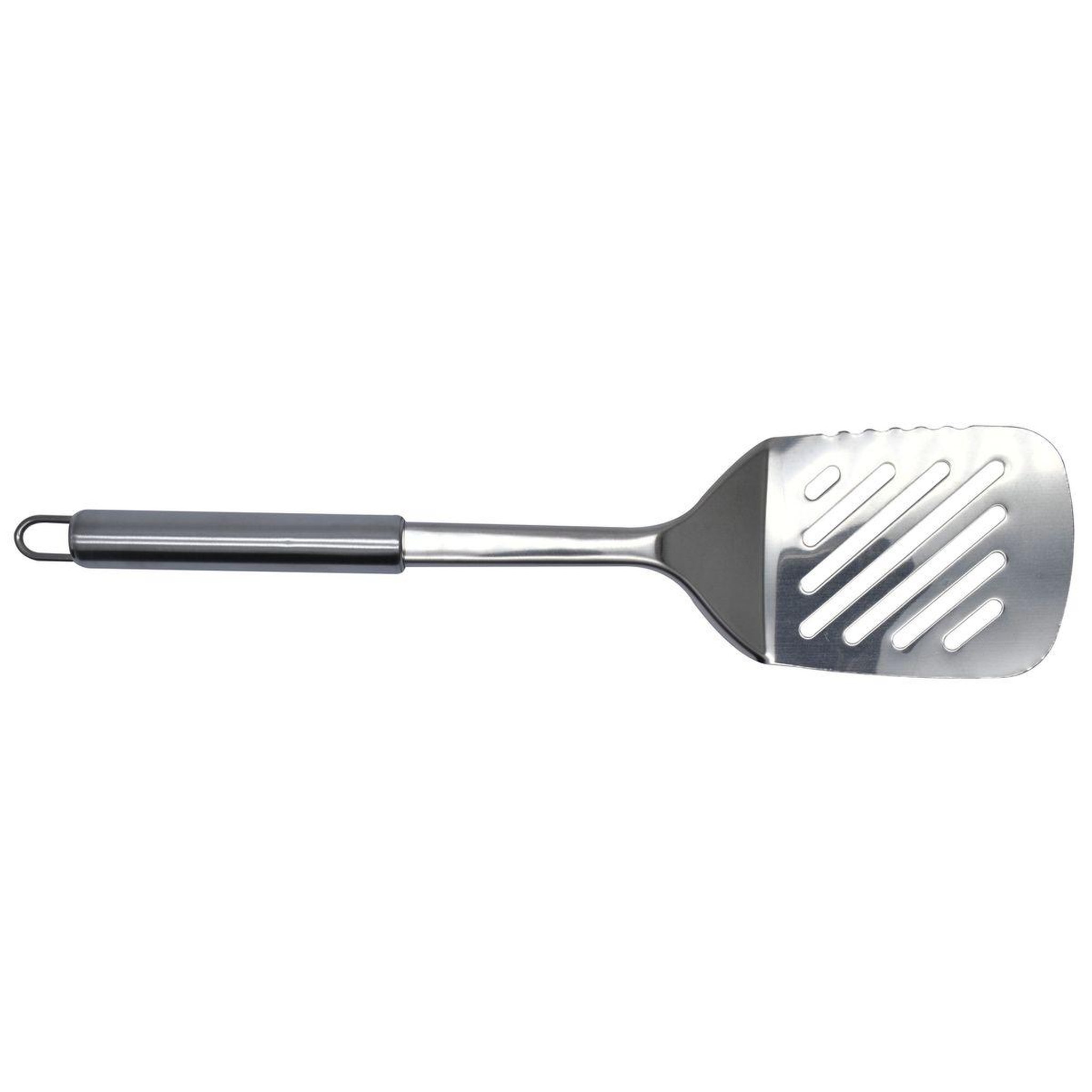 Fackelmann Spatule de cuisine ajourée en inox 33 cm fackelmann elemental