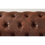 Voir la diapositive 4 : LISA DESIGN Winston - canapé d'angle chesterfield - 5 places - style industriel