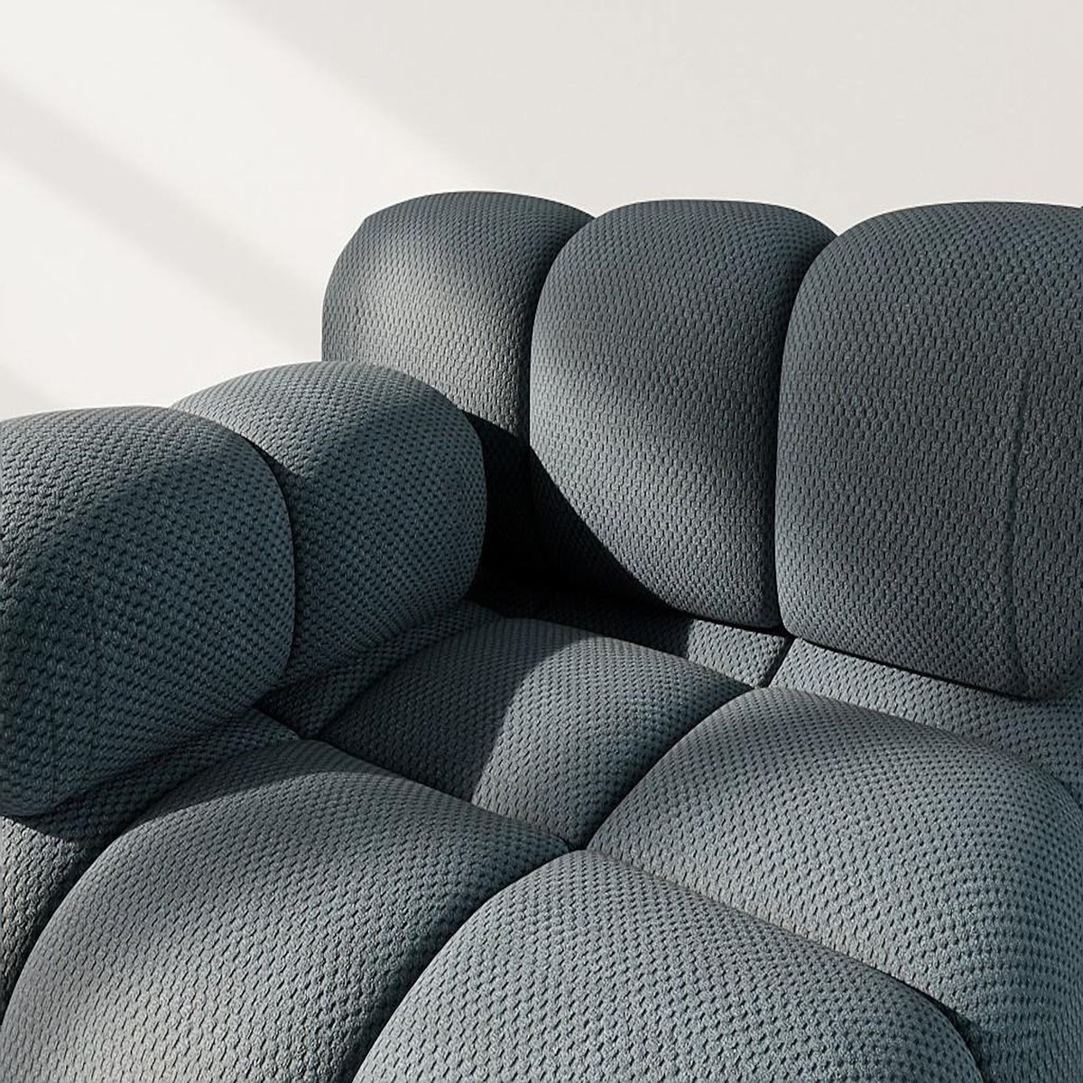 LISA DESIGN Ruby - module d'assise gauche en velours texturé