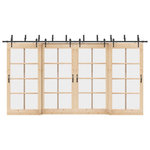 VIDAXL Kit de quincaillerie de porte coulissante 427 cm acier noir