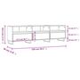 Voir la diapositive 6 : VIDAXL Meuble TV chene sonoma 150x30x44,5 cm bois d'ingenierie
