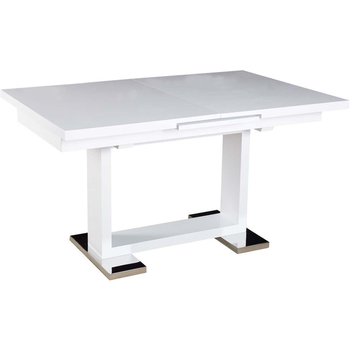 Habitat et Jardin Table repas extensible  Toda  - 140/180 x 90 x 77 cm - Blanc