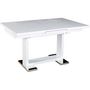 Voir la diapositive 1 : Habitat et Jardin Table repas extensible  Toda  - 140/180 x 90 x 77 cm - Blanc