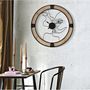 Voir la diapositive 5 : Paris Prix Horloge Murale en Métal  Couple  60cm Naturel & Noir