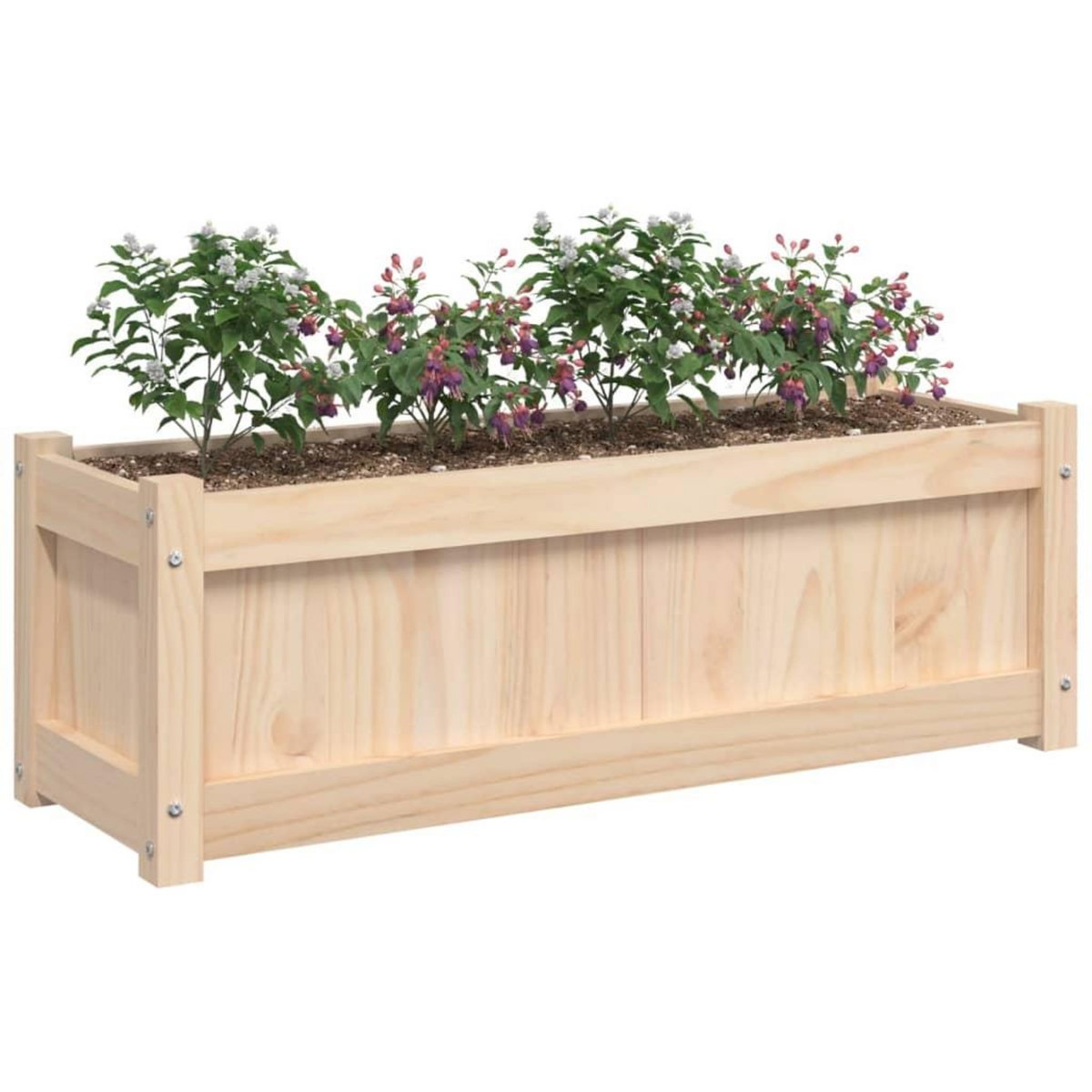 VIDAXL Jardiniere d'exterieur 90x31x31 cm bois de pin massif