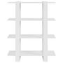 Voir la diapositive 3 : VIDAXL Bibliotheque/Separateur de piece Blanc brillant 100x30x123,5 cm