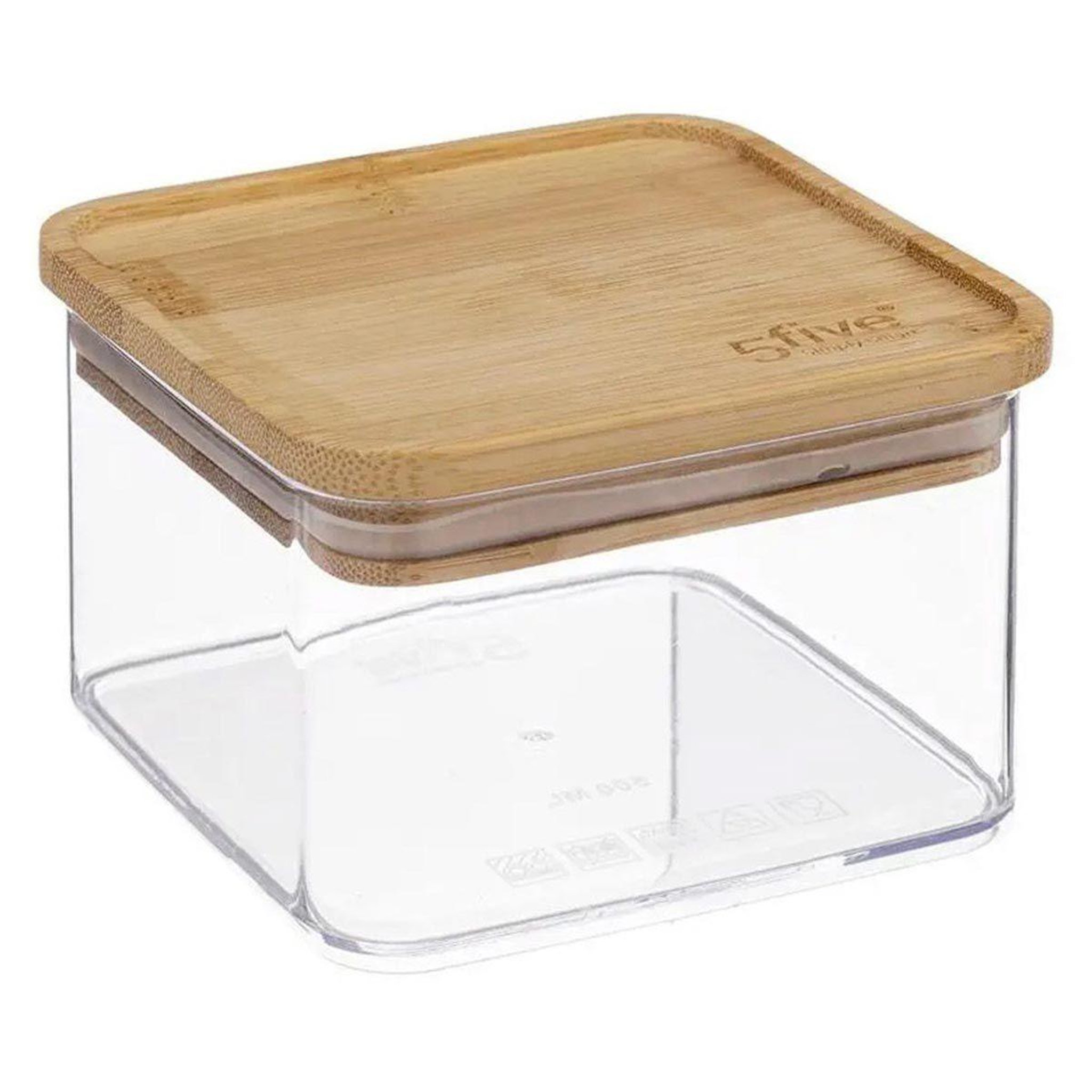 Voir la diapositive 1 : FIVE Boîte de Conservation Carrée  Eske  500ml Naturel
