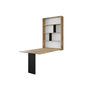 Voir la diapositive 5 : BEST MOBILIER Mondrian - table murale rabattable avec rangements - 4 personnes