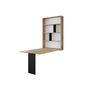 Voir la diapositive 5 : BEST MOBILIER Mondrian - table murale rabattable avec rangements - 4 personnes