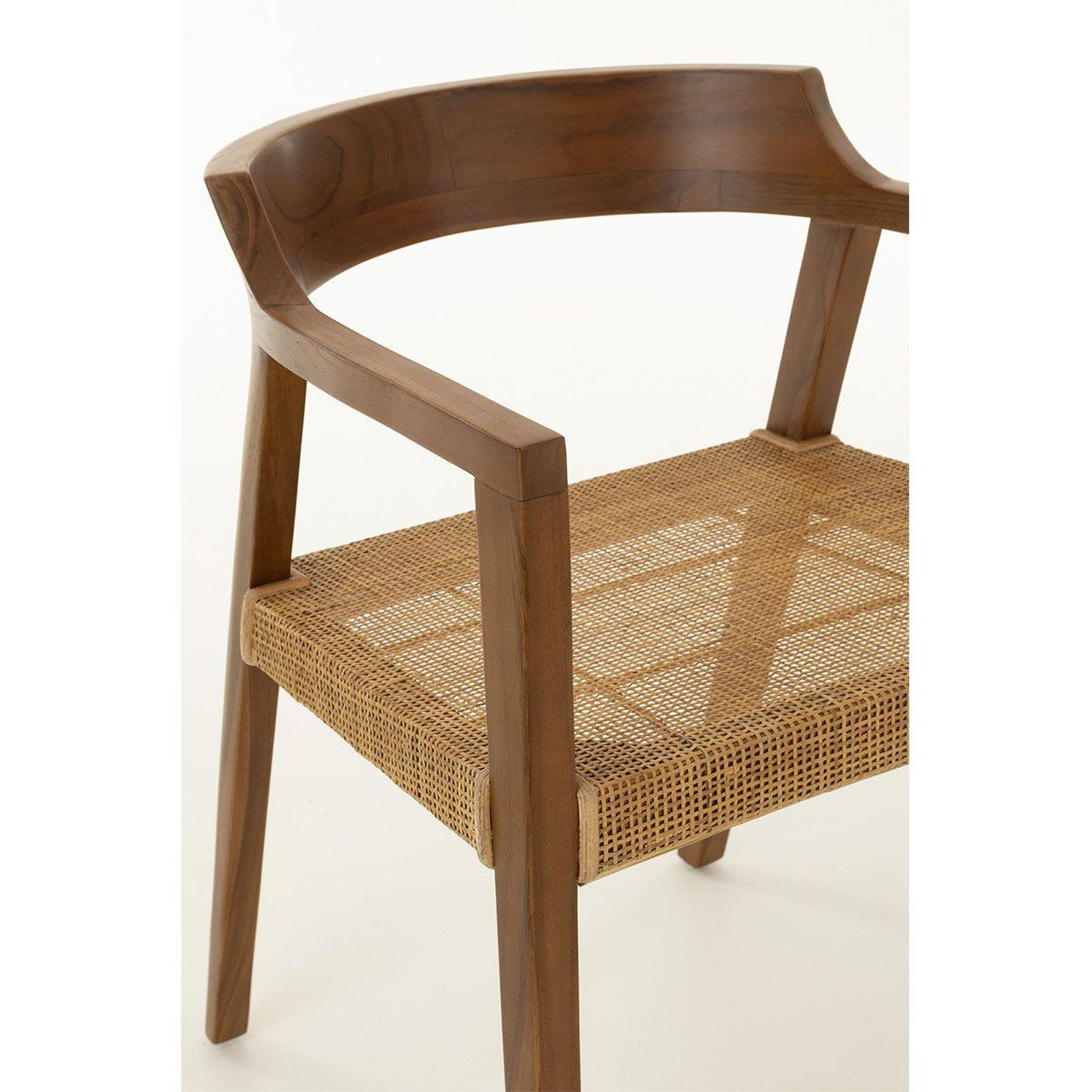 Voir la diapositive 6 : J-LINE Chaise design  sungkai  71cm marron