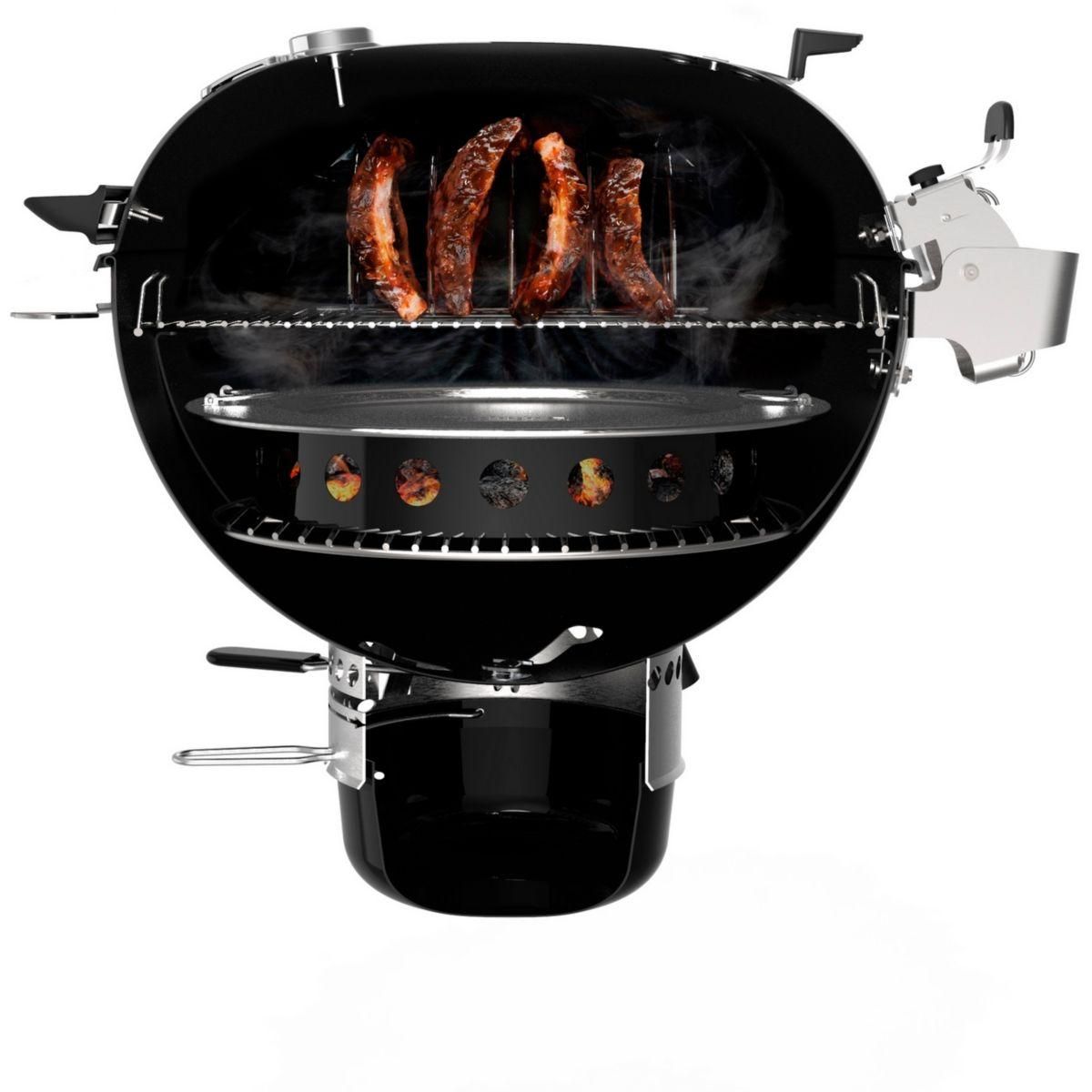 Weber Barbecue charbon master-touch GBS premium E-5775 black sur pied 57 cm
