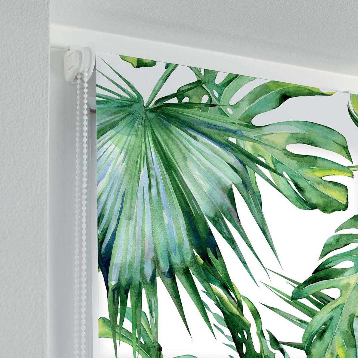 Paris Prix Store Enrouleur Tamisant  Naopi  90x180cm Vert