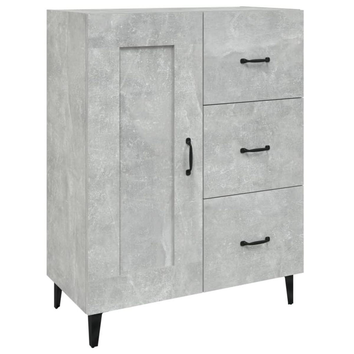 VIDAXL Buffet Gris beton 69,5x34x90 cm Bois d'ingenierie