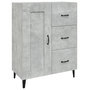Voir la diapositive 2 : VIDAXL Buffet Gris beton 69,5x34x90 cm Bois d'ingenierie