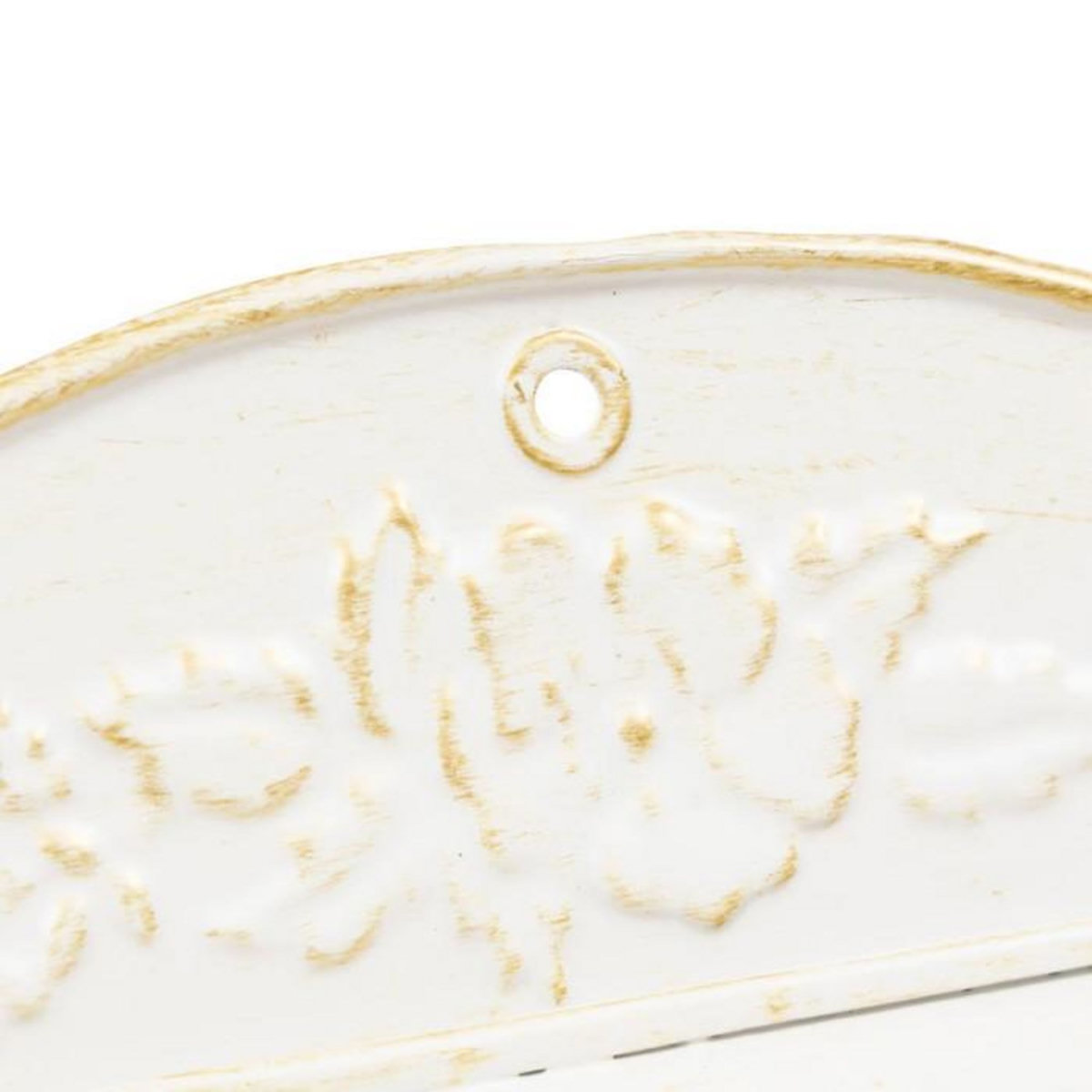 ATMOSPHERA Boîte aux Lettres Déco en Métal  Tino  40cm Blanc