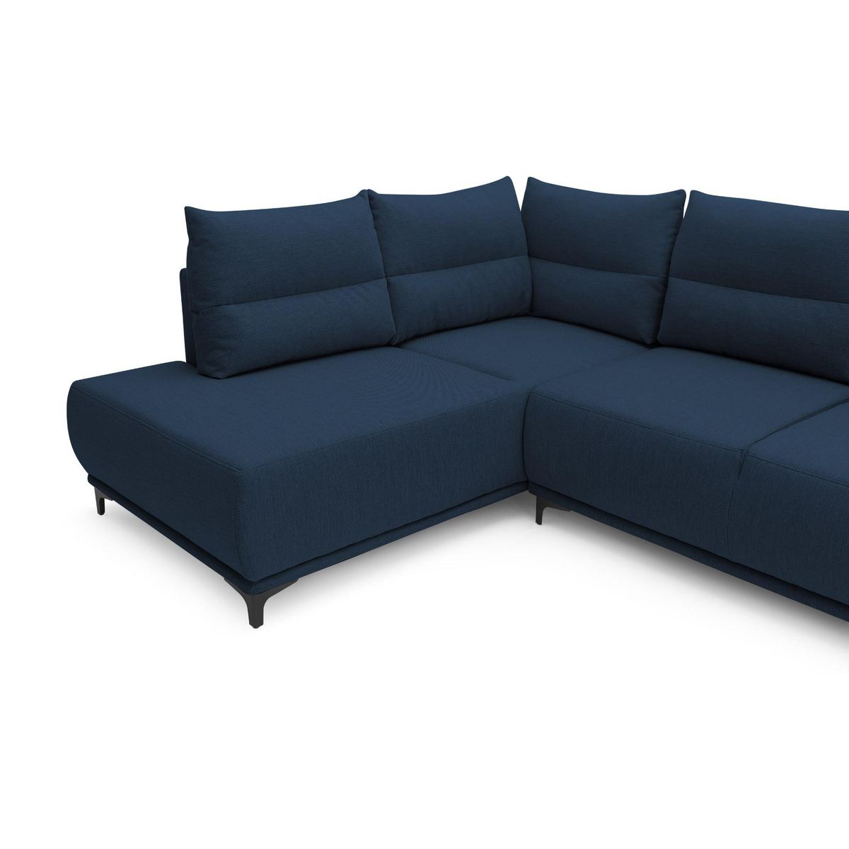 LISA DESIGN Arya - canapé d'angle convertible - avec coffre - 5 places - style contemporain - gauche