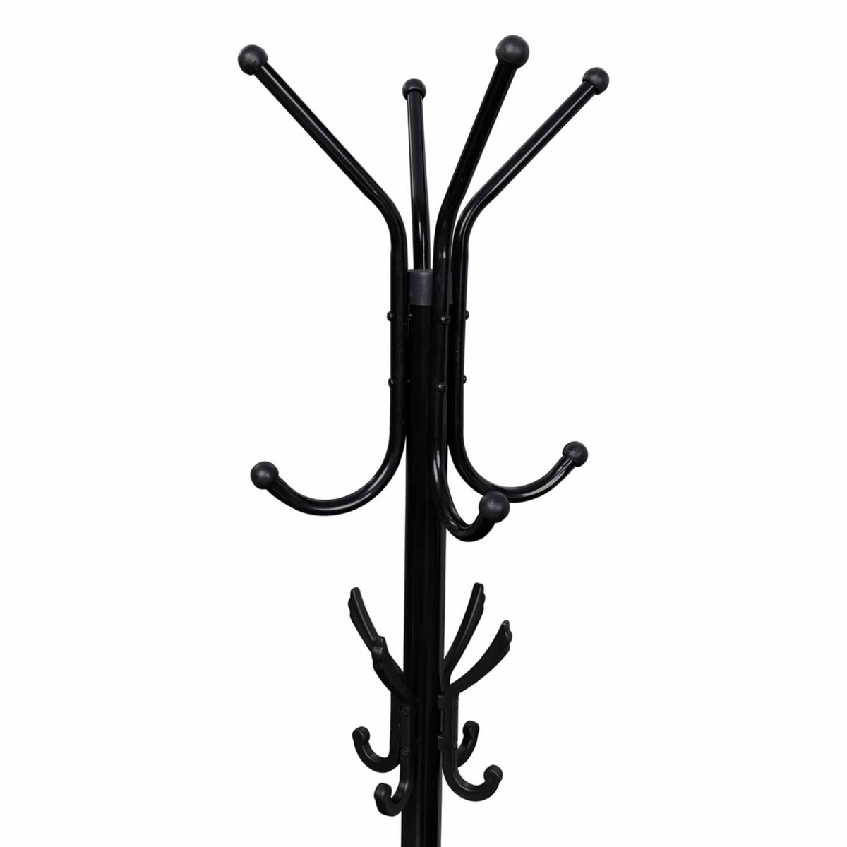 ID MARKET Porte-manteau TYLO noir avec porte parapluie