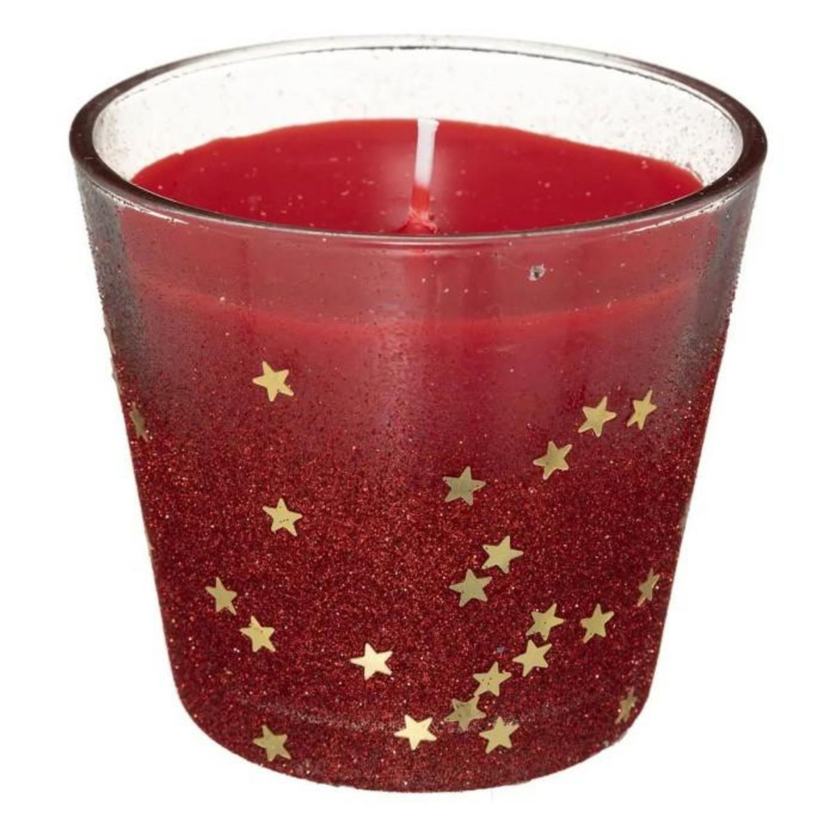 ATMOSPHERA Bougie en Verre Déco  Colorama  190g Rouge