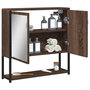 Voir la diapositive 4 : VIDAXL Armoire a miroir de salle de bain chene marron bois ingenierie