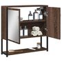 Voir la diapositive 4 : VIDAXL Armoire a miroir de salle de bain chene marron bois ingenierie