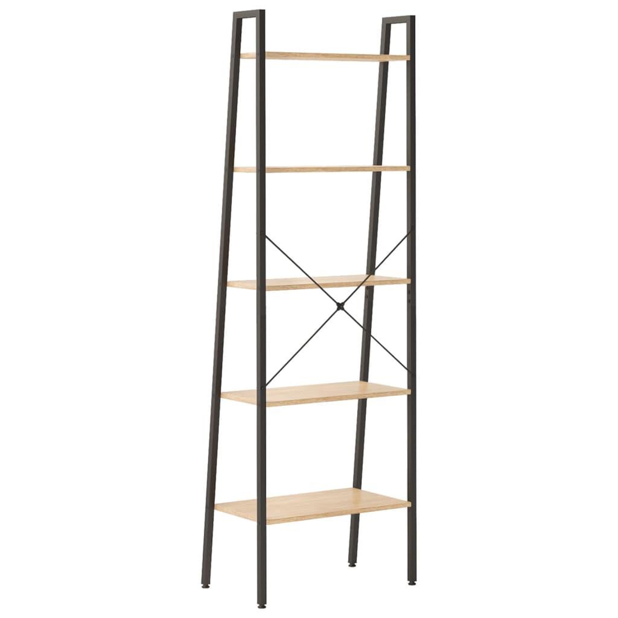 Voir la diapositive 5 : VIDAXL Etagere sur pied 5 niveaux Marron clair et noir 56x35x174 cm