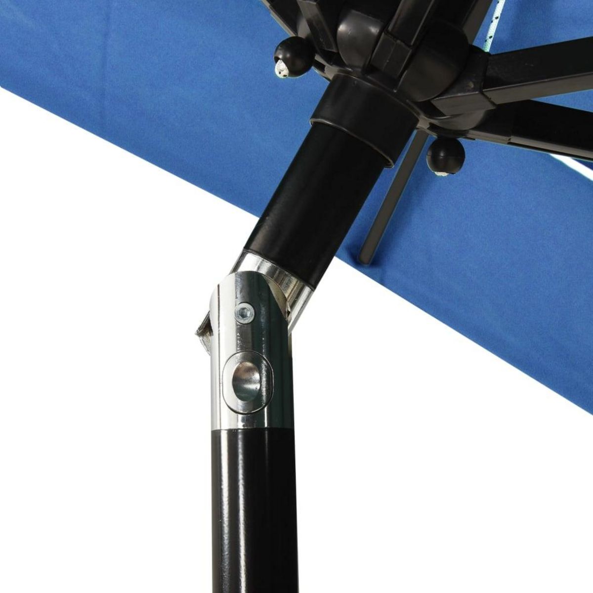 VIDAXL Parasol de jardin a 3 niveaux avec mat en aluminium bleu azure