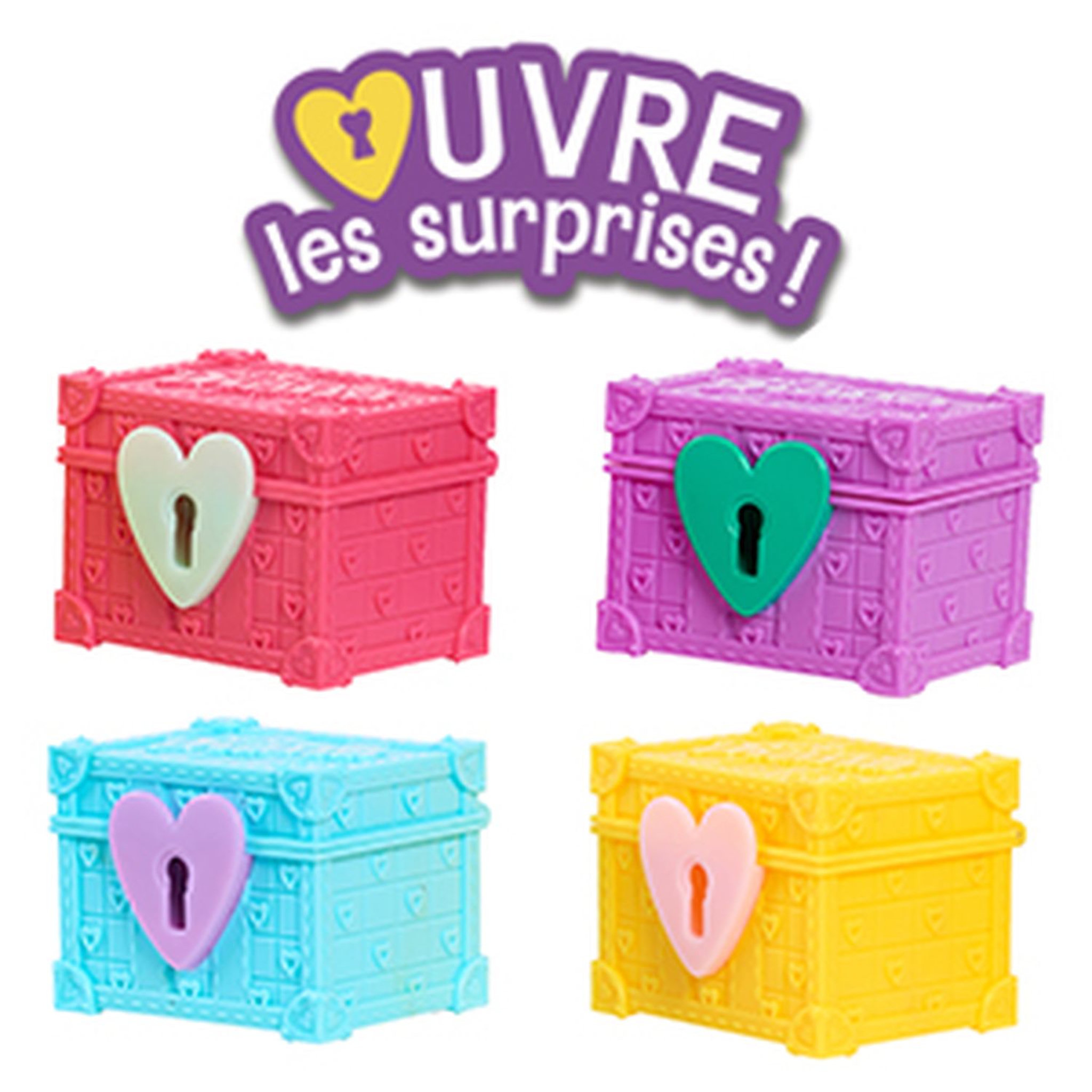 Voir la diapositive 3 : GP TOYS LD - Blister 4 Coffres Surprise