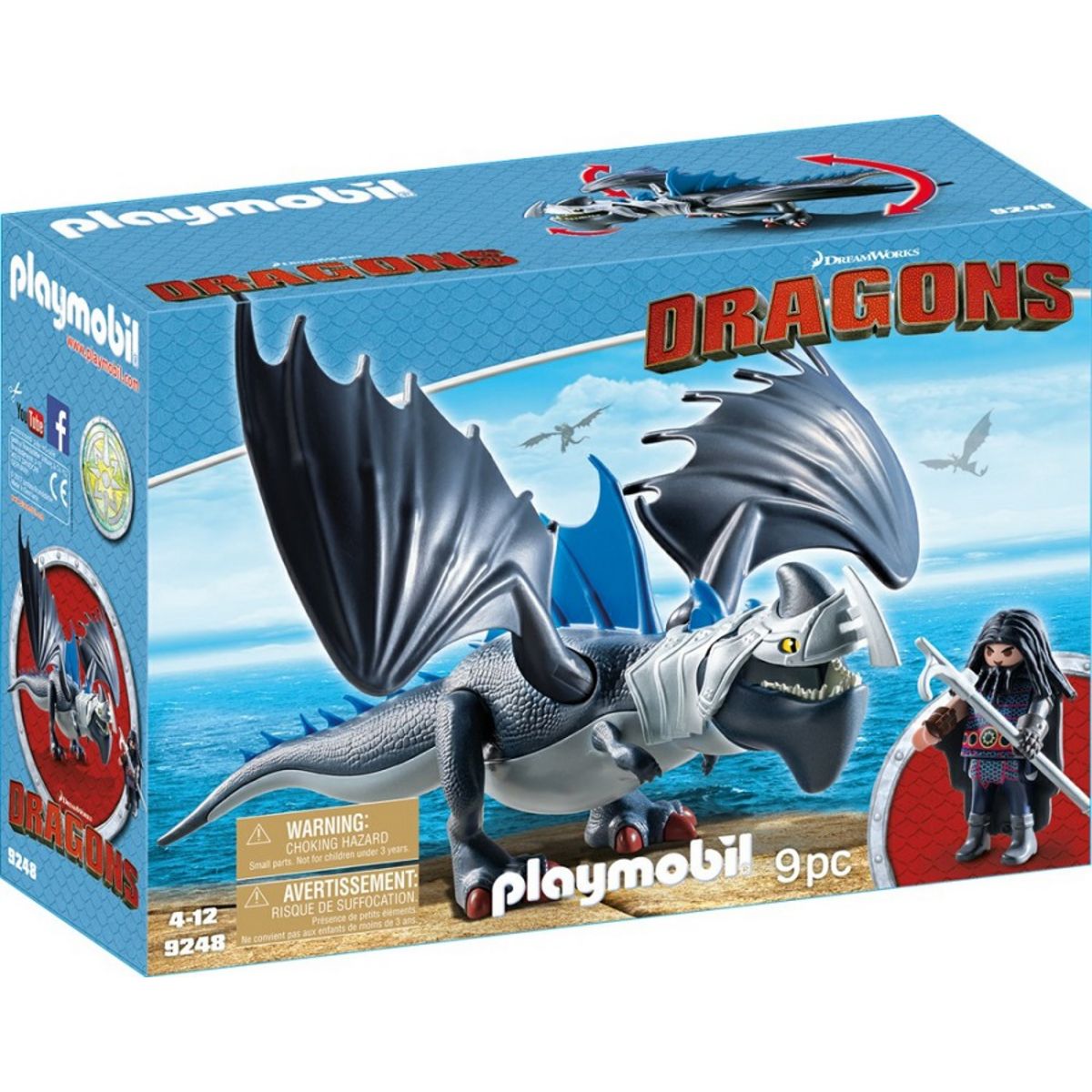 PLAYMOBIL 9248 - Dragons - Drago avec dragon de combat