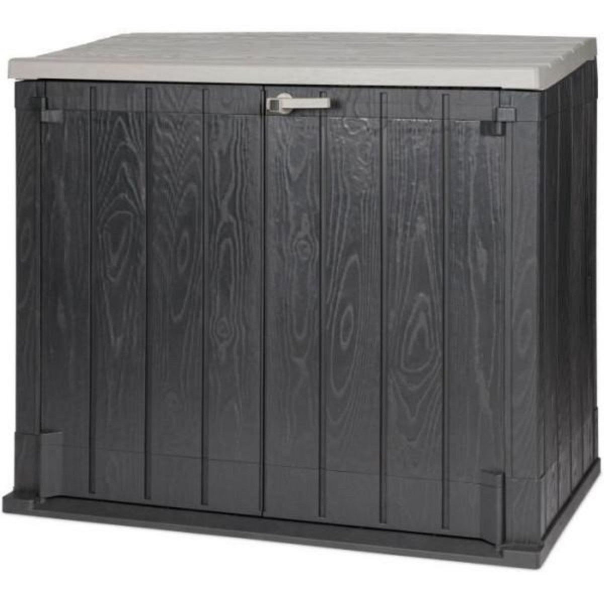 Toomax Coffre de jardin KETER STORER PLUS XL - Résine - Capacité 1270L - Noir et gris