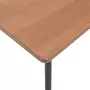 VIDAXL Table a dîner Marron 120x60x73 cm Contreplaque solide et acier