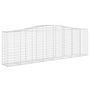 Voir la diapositive 3 : VIDAXL Paniers a gabions arques 15 pcs 400x50x120/140 cm Fer galvanise