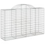 Voir la diapositive 3 : VIDAXL Paniers a gabions arques 9 pcs 200x50x120/140 cm Fer galvanise