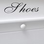 VIDAXL Armoire a chaussures Blanc 50 x 28 x 58 cm Bois de Paulownia