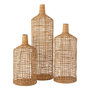 Voir la diapositive 1 : Paris Prix Lot de 3 Vases Déco  Bambou  80cm Naturel