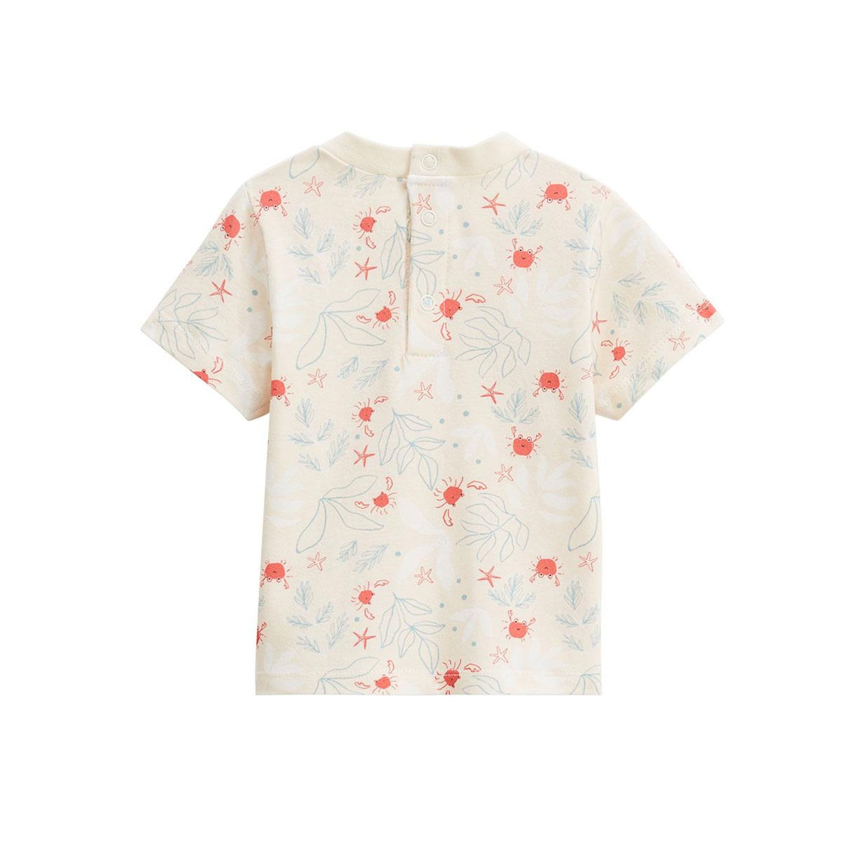 Petit Béguin Ensemble salopette bébé en éponge et t-shirt Cayo Coco