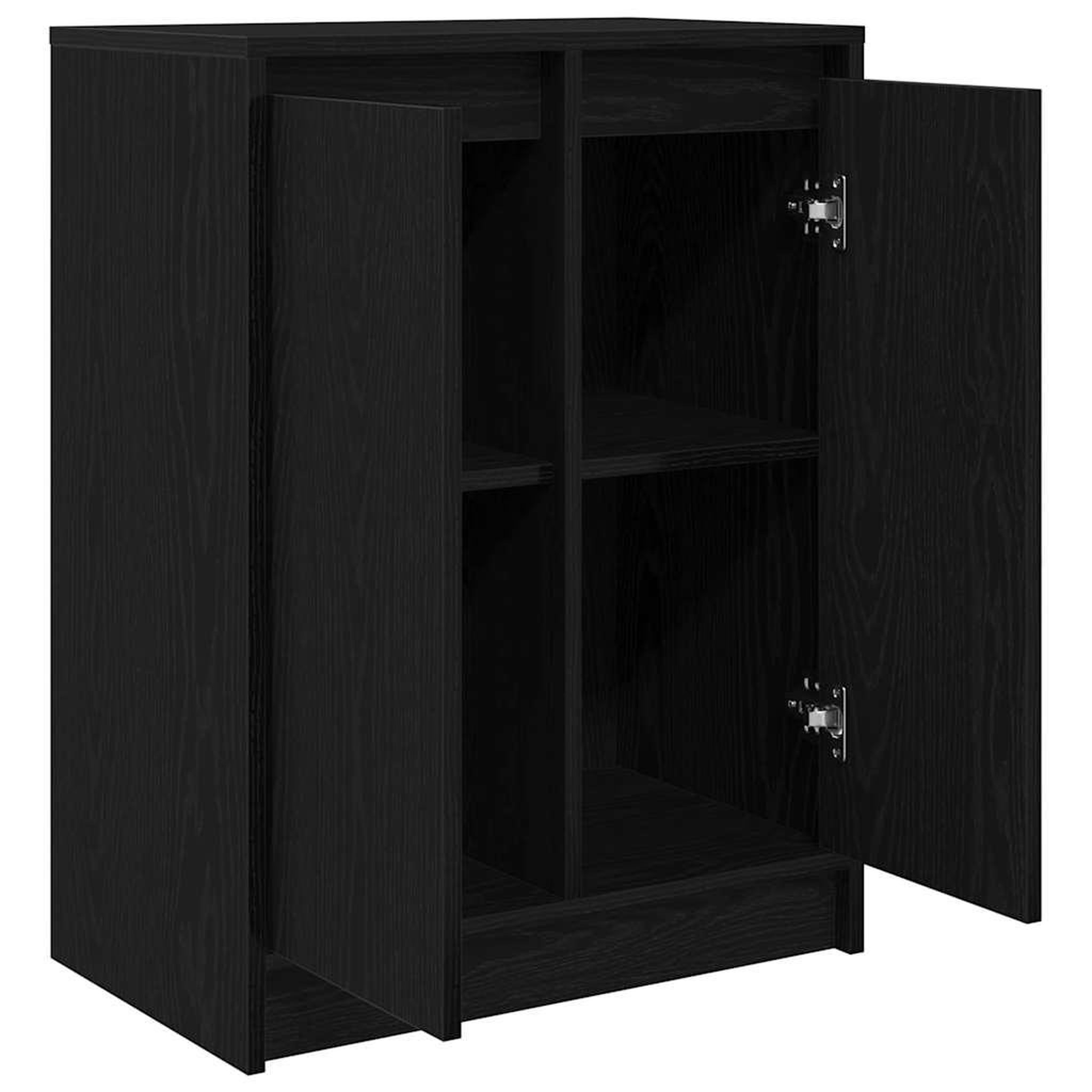 Voir la diapositive 5 : VIDAXL Buffet chene noir 57x34x76 cm bois d'ingenierie