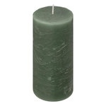COMPTOIR DE LA BOUGIE Bougie Cylindrique  Rustic  14cm Vert Eucalyptus