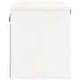 Voir la diapositive 4 : VIDAXL Armoire murale Blanc 60x30x35 cm Bois de pin massif