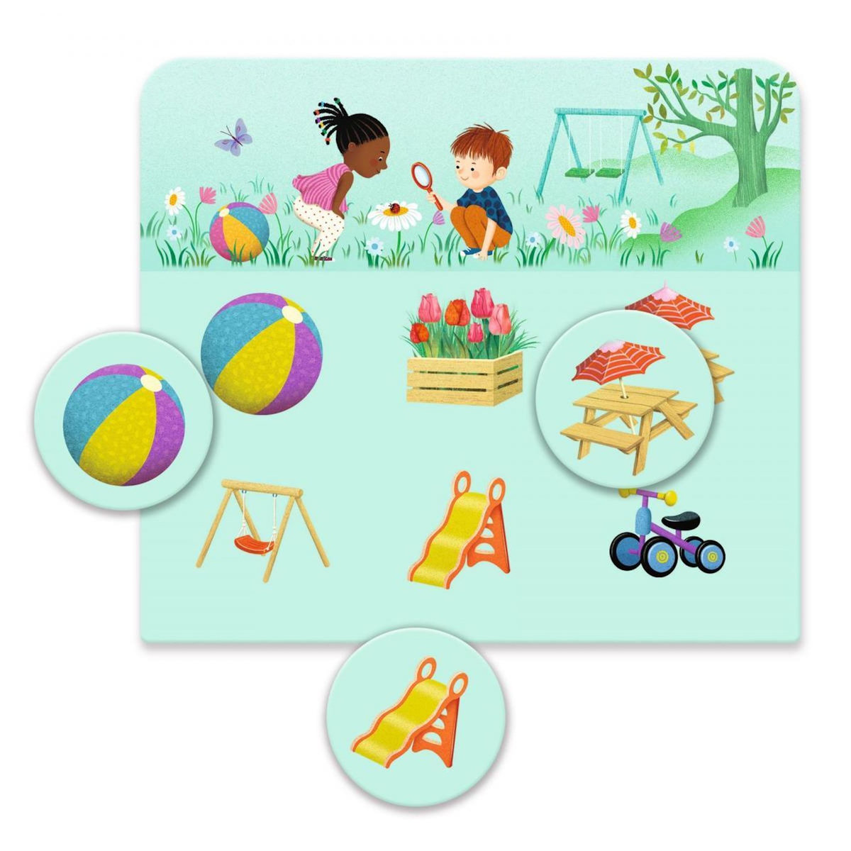 Djeco Memo Loto Domino- Loto Dans la maison