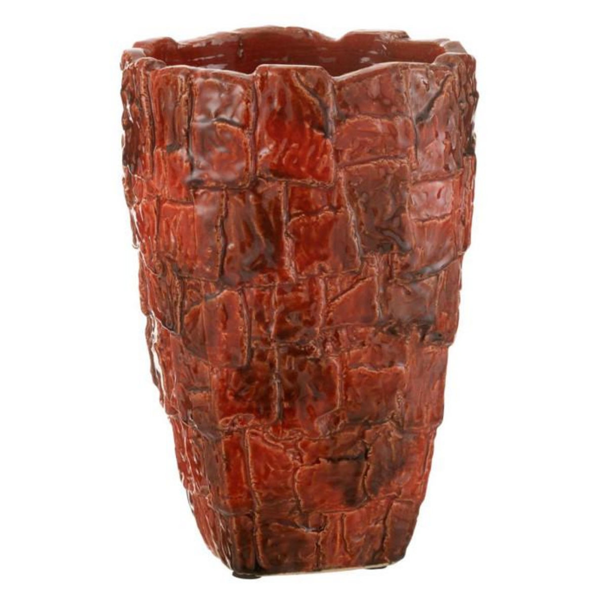 Paris Prix Vase Design en Céramique  Akane  36cm Rouge