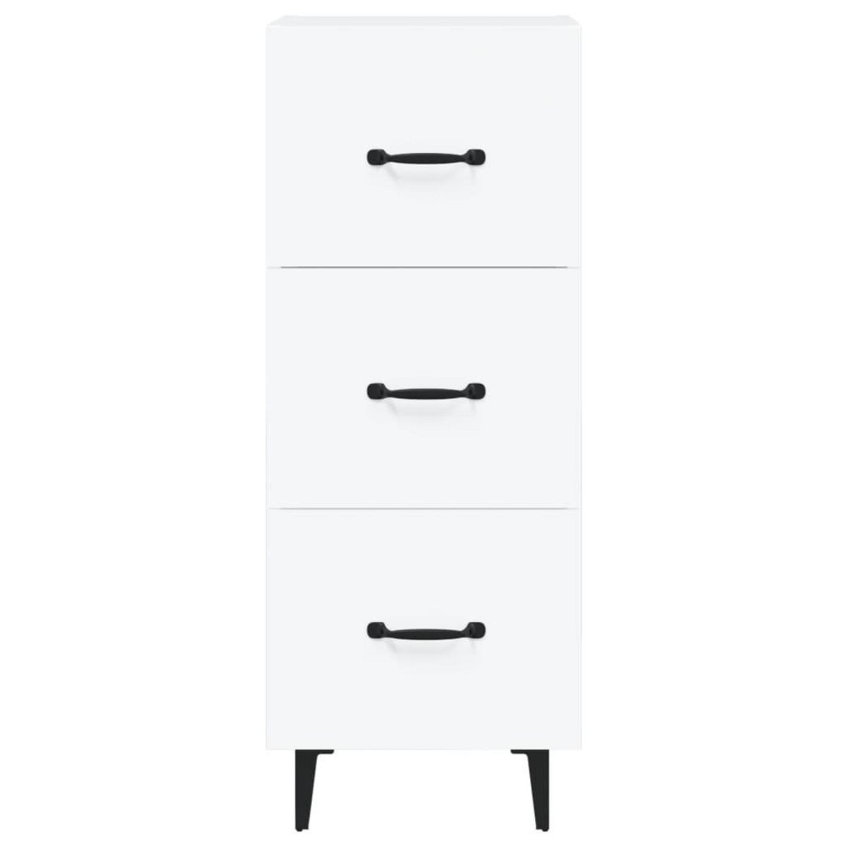 VIDAXL Buffet blanc 34,5x34x90 cm bois d'ingenierie