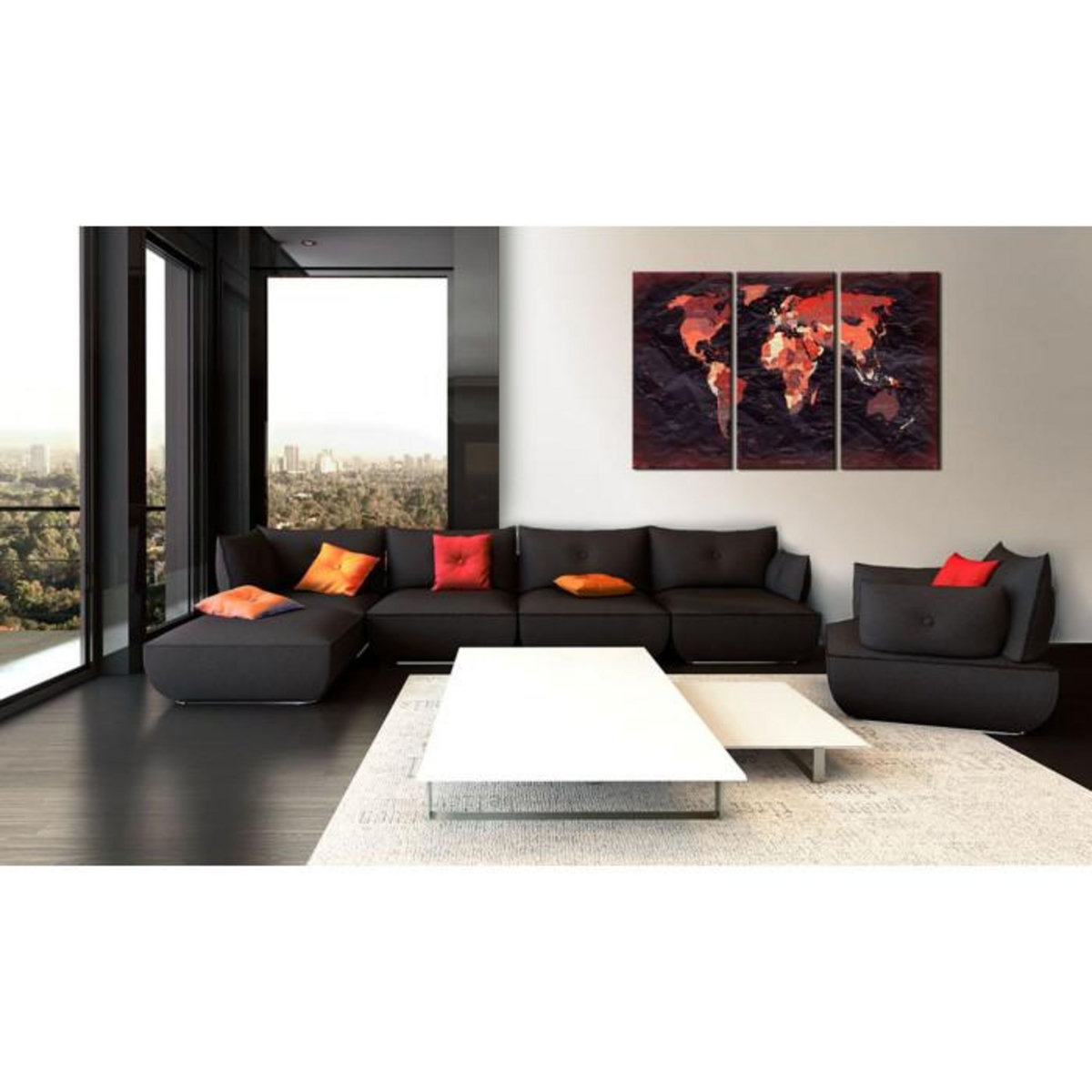 Paris Prix Tableau Imprimé  Plan of the World