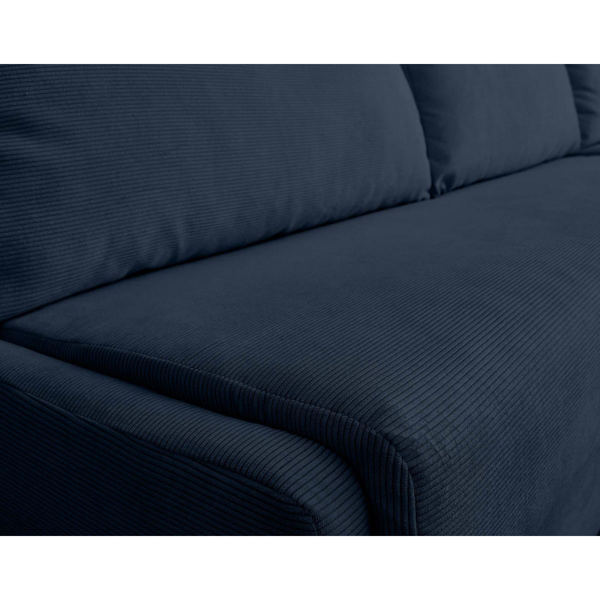 LISA DESIGN Palmira - canapé d'angle droit - 4 places - convertible couchage quotidien - matelas 14 cm - en velours côtelé