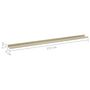 Voir la diapositive 6 : VIDAXL Etageres murales 4 pcs blanc et chene sonoma 115x9x3 cm