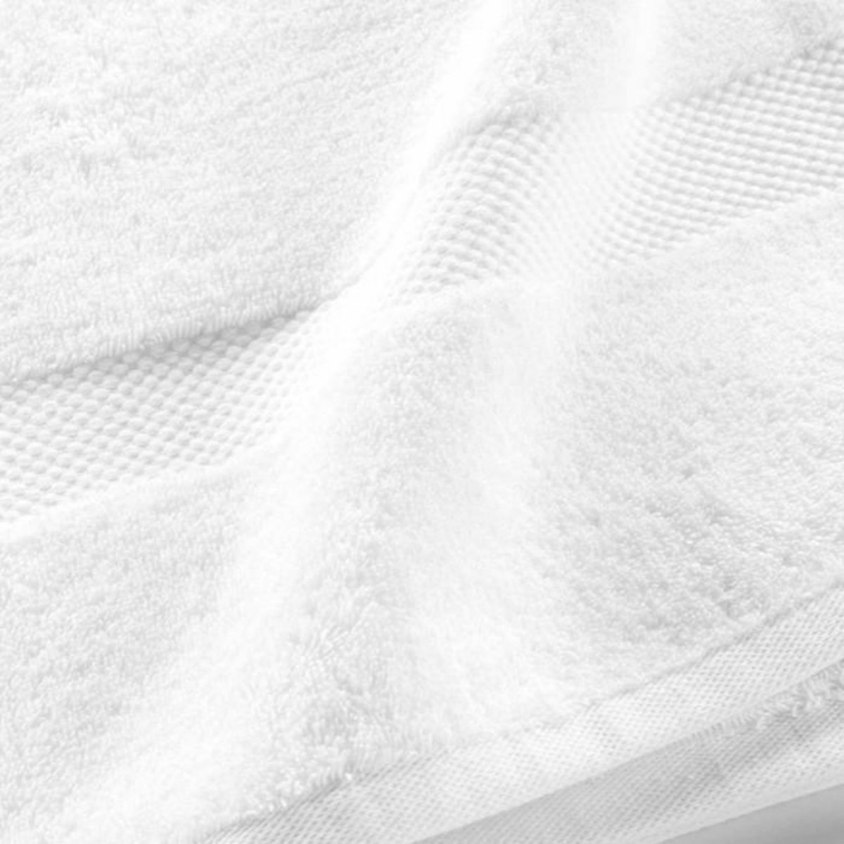 Paris Prix Serviette de Toilette  Elegance  50x90cm Blanc