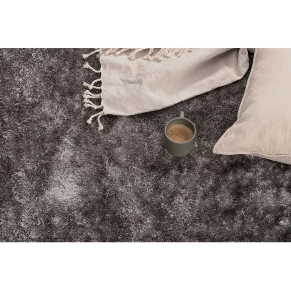 Paris Prix Tapis Rond  Mattis  200cm Gris